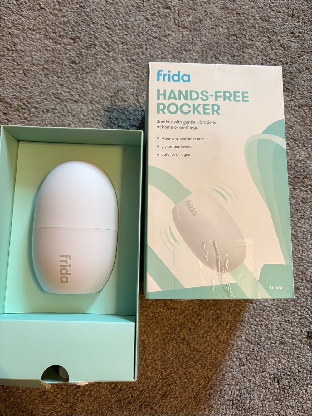 frida Hands-Free Rocker - White